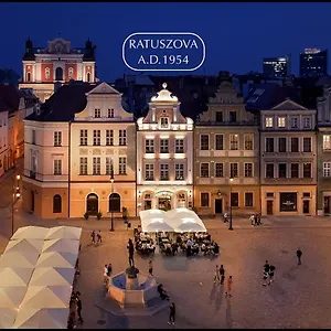 Ratuszova Stary Rynek Old Market Sq Premium & Restaurant Ad 1954 Poznań
